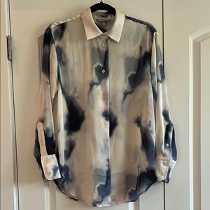 Blue and White Shirt